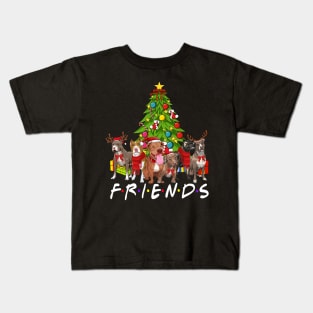 Christmas Tree Pitbulls Kids T-Shirt